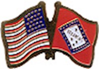 Arkansas/United States of America (USA) Friendship Pin