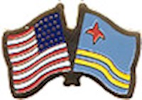 Aruba/United States of America (USA) Friendship Pin