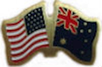Australia/United States of America (USA) Friendship Pin
