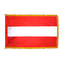 Austria Indoor Nylon Flag with Fringe