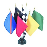 Auto Racing Miniature Flag Set