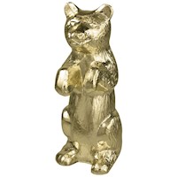 Golden Metal Bear Parade Pole Ornament