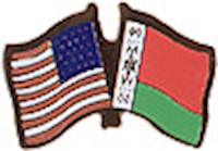Belarus/United States of America (USA) Friendship Pin
