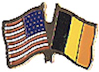 Belgium/United States of America (USA) Friendship Pin