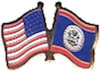 Belize/United States of America (USA) Friendship Pin