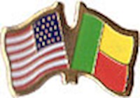 Benin/United States of America (USA) Friendship Pin