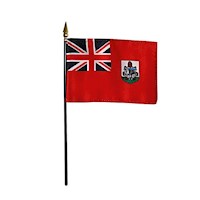 4 Inch (in) Height x 6 Inch (in) Length Bermuda Nylon Desktop Flag