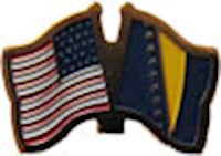 Bosnia-herzegovina /United States of America (USA) Friendship Pin