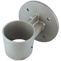 Vertical Wall Mount Bracket for 6 and 6-1/2 Inch (in) Poles