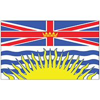 British Columbia Nylon Province Flags