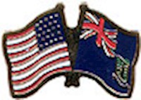 British Virgin Is./United States of America (USA) Friendship Pin