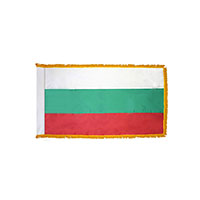 Bulgaria Indoor Nylon Flag with Fringe