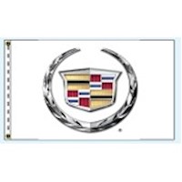 Cadillac Emblem Authorized Automobile Dealer Nylon Flag