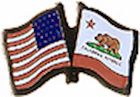 California/United States of America (USA) Friendship Pin