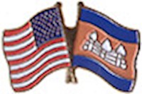 Cambodia/United States of America (USA) Friendship Pin