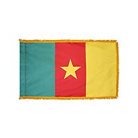 Cameroon Indoor Nylon Flag with Fringe