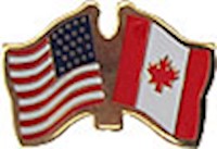 Canada/United States of America (USA) Friendship Pin