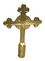 Catholic Cross, 9 Inch (in) Parade Pole Ornament