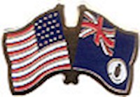 Cayman Islands/United States of America (USA) Friendship Pin