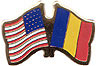 Chad/United States of America (USA) Friendship Pin