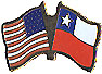 Chile/United States of America (USA) Friendship Pin