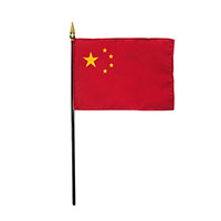 4 Inch (in) Height x 6 Inch (in) Length China Nylon Desktop Flag