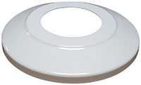 Standard Profile Aluminum Flash Collars with 0.060 Inch (in) Wall Thickness - White