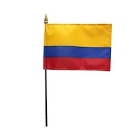 4 Inch (in) Height x 6 Inch (in) Length Colombia Nylon Desktop Flag
