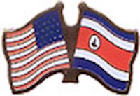Costa Rica/United States of America (USA) Friendship Pin