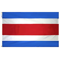Costa Rica (Civil) Courtesy Nylon Boat Flag
