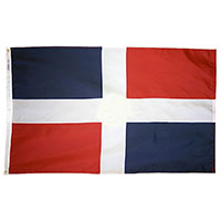 Dominican Republic (Civil) Courtesy Nylon Boat Flag