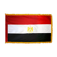 Egypt Indoor Nylon Flag with Fringe