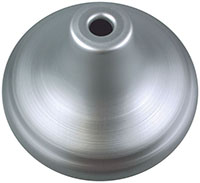 14 Pound (lb) and 1 Inch (in) Bore, Endura Silver Flagpole Base