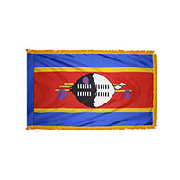 Eswatini (Swaziland) Indoor Nylon Flag with Fringe