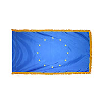 European Union Indoor Nylon Flag with Fringe