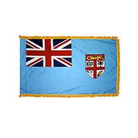 Fiji Indoor Nylon Flag with Fringe