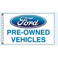 Ford Preowned Authorized Automobile Dealer Nylon Flag