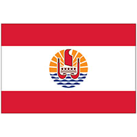 French Polynesia and Tahiti Nylon Flags