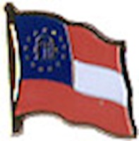 Georgia Flag Lapel Pin