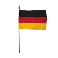 4 Inch (in) Height x 6 Inch (in) Length Germany Nylon Desktop Flag