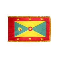 Grenada Indoor Nylon Flag with Fringe