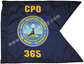 20 Inch (in) Height and 27-3/4 Inch (in) Length Navy Guidon Flag - 2