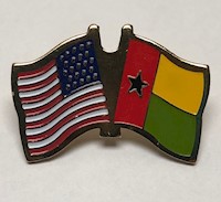 Guinea Bissau/United States of America (USA) Friendship Pin