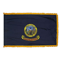 Idaho State Indoor Nylon Flag with fringe