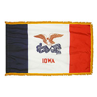 Iowa State Indoor Nylon Flag with fringe