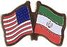 Iran/United States of America (USA) Friendship Pin