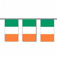 Ireland, 60 Feet (ft) Pennant Polyethylene Flag String