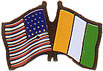 Ivory Coast/United States of America (USA) Friendship Pin