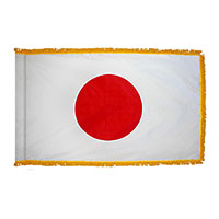 Japan Indoor Nylon Flag with Fringe