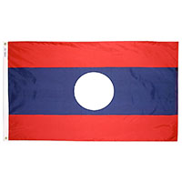 Laos Outdoor Nylon Flag